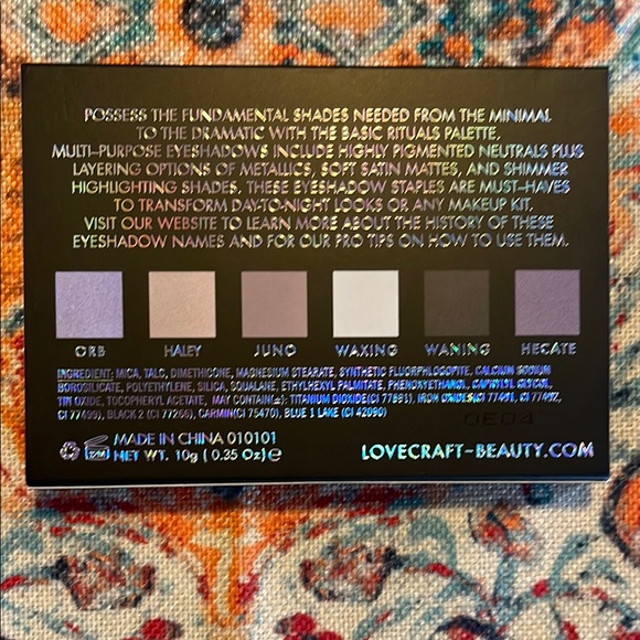 Lovecraft Beauty Eyeshadow Palette and NARS Makeup Set, Beau Gachie Brushes - Picture 3 of 5